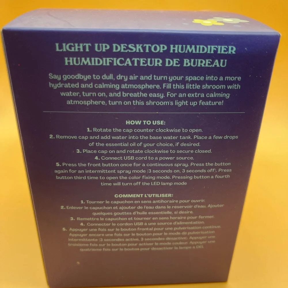 UO Mushroom Desktop Humidifier, Light Green, NIB - Picture 10 of 11